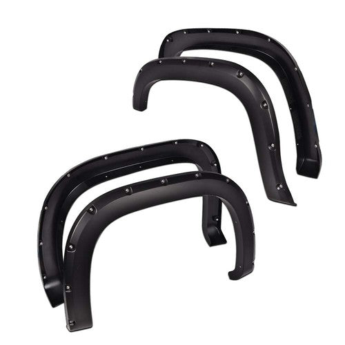 Solid Spare Fit For 07-13 GMC Sierra 1500 Offroad Pocket Rivet Style Wheel Fender Flares 4pc