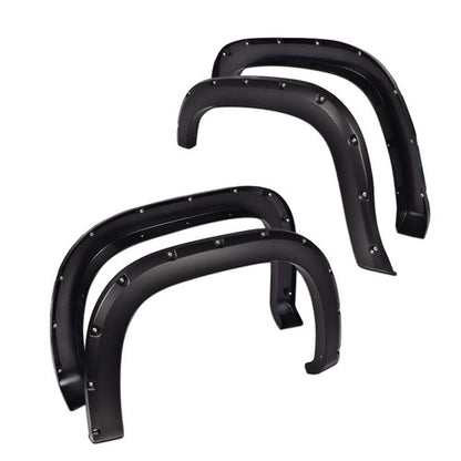 Solid Spare Fit For 07-13 GMC Sierra 1500 Offroad Pocket Rivet Style Wheel Fender Flares 4pc
