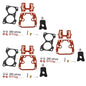 Solid Spare Fit For Johnson Evinrude V6 150 155 175 185 200 235 HP 3x Carburetor Rebuild Kit