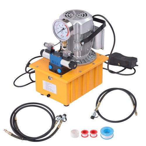 Solid Spare 8L Electric Hydraulic Pump 10000 PSI Double Acting Solenoid 110V
