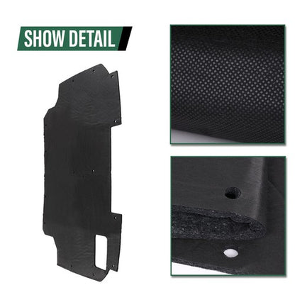 Solid Spare Fit For 1987-1991 Ford F150 F250 F350 Bronco Hood Insulation Pad Heat Blanket