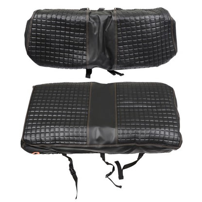 Solid Spare Black Golf Cart Diamond Seat Cover Kit For Club Car Precedent Seat Cushion