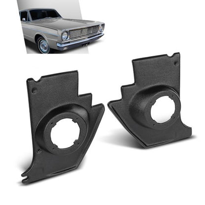 Solid Spare NEW Fit For 1963-66 Dart /1964-66 Barracuda Molded Kick Panels With Speaker Pods