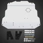 Solid Spare Skid Plate Belly Pan Aluminum For 99-10 VW Volkswagen Golf Jetta MK4 New Beetle