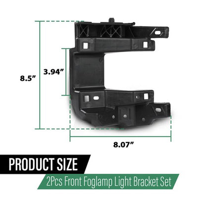 Solid Spare Front Bumper Fog Light Lamp Bracket Fit For 2019-2024 Ram 1500 Left+Right Side