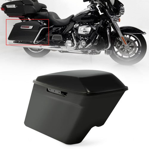 Solid Spare 5" Stretched Extended Hard Saddle bags For Harley Touring 14-24 Road King Glide