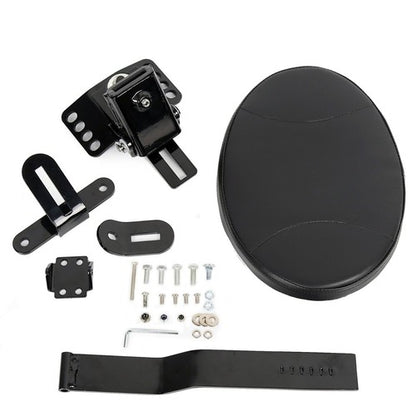 Solid Spare Plug In Driver Rider Backrest Pad Fit For Harley Street Electra Glide 1997-2024