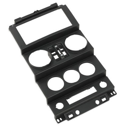 Solid Spare Fit For 2007-2010 Jeep Wrangler Instrument Panel Dash Center Bezel Trim Black