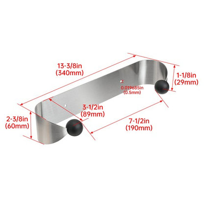 Solid Spare Paper Towel Holder Under Cabinet Wall Mount Roll Rack for Kitchen Bathroom