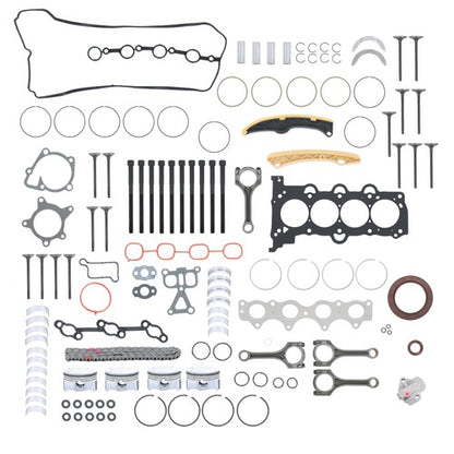 Solid Spare For 16-18 Tucson 18-21 Kona Engine Piston Gasket Valve Bearing Timing Kit w/Rods