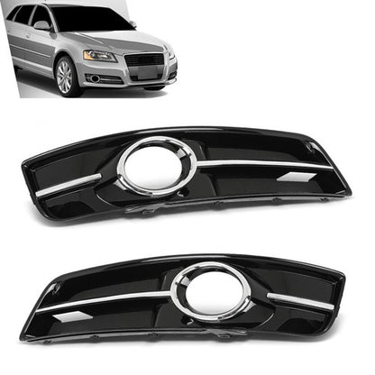 Solid Spare Fit For 2010 2011 2012 2013 Audi A3 Fog Light Bezel Lamp Trim Left+Right Side