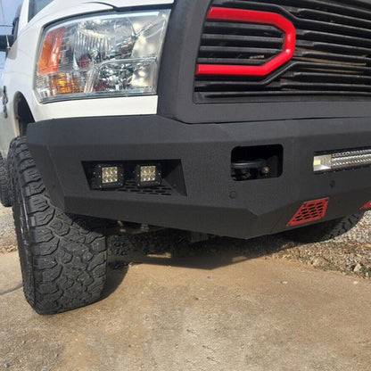 Solid Spare Front & Rear Bumper For Dodge Ram 2500 3500 2010-18 w/ LED lights Powder-Coated