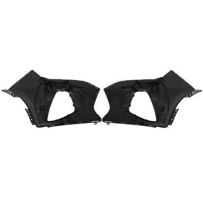 Solid Spare Fit For 2019-22 Chevy Blazer RH+LH Front Bumper Upper Cover By Pair Plastic NEW
