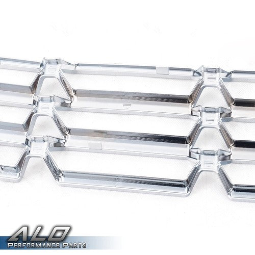 Solid Spare Fit For 16-18 Chevy Silverado 1500 Chrome Grille Overlay Snap On Insert