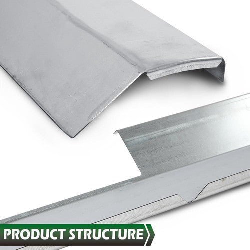 Solid Spare Fit For 2008-2011 Ford Focus 4-Door Slip-on Rocker Panel Left & Right Side