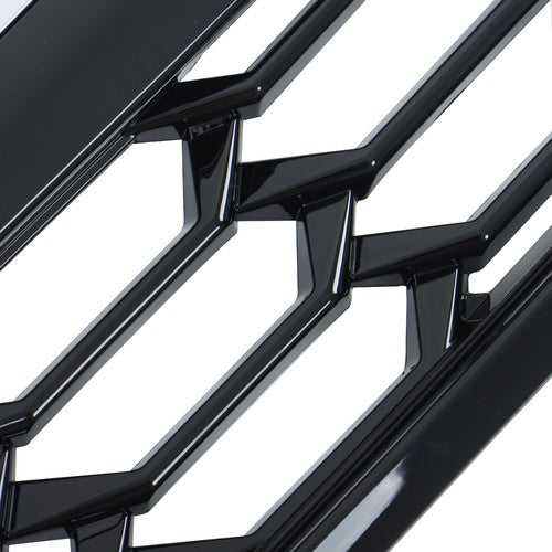 Solid Spare For Subaru Crosstrek 2018 2019 2020 Front Upper Grill Black with Chrome Molding