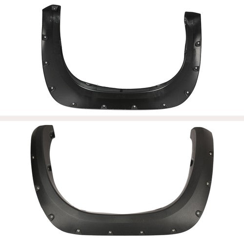Solid Spare 4pcs Pocket Rivet Style Fender Flares Textured Fit For 2007-2013 Toyota Tundra