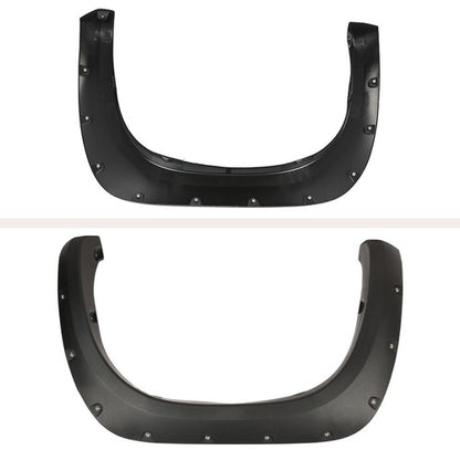 Solid Spare 4pcs Pocket Rivet Style Fender Flares Textured Fit For 2007-2013 Toyota Tundra