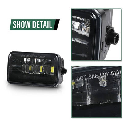 Solid Spare Upgrade LED Fog Lights Fit For 2015-2020 Ford F150 4 Inch LED Fog Light Assembly