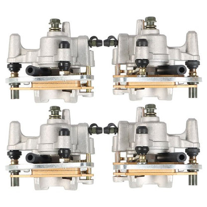 Solid Spare For Yamaha YFM700F/P Grizzly 700 2007-2020 Front & Rear Brake Calipers w/Pads