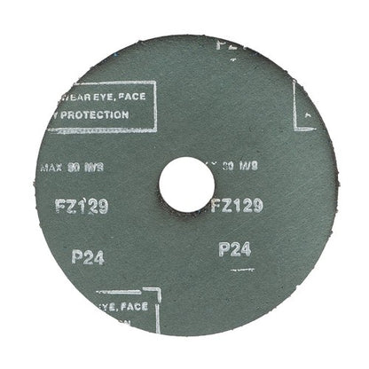 Solid Spare 25 Pack 5 x 7/8 24 Grit Zirconia Resin Fiber Grinding and Sanding Discs