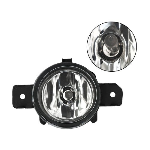 Solid Spare Set of 2 Clear Lens Fog Light For Nissan Altima 2007-15 LH & RH w/ Bulbs Halogen