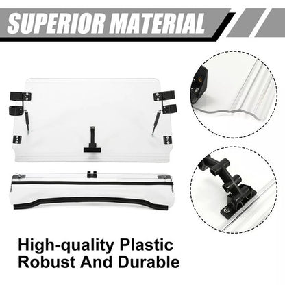 Solid Spare Clear Windshield Flip For Polaris RZR 800 570 / RZR XP 900 / XP 4 800 900 11-14