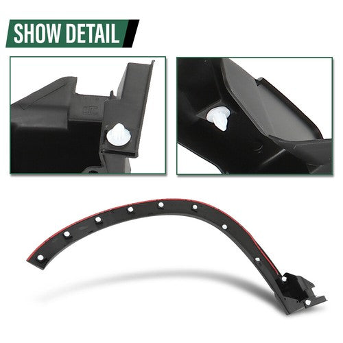 Solid Spare Fit For 19-21 Subaru Forester Front Left+Right Fender Flare Wheel Arch Molding