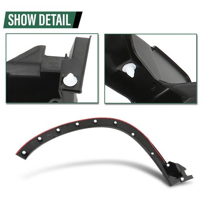 Solid Spare Fit For 19-21 Subaru Forester Front Left+Right Fender Flare Wheel Arch Molding