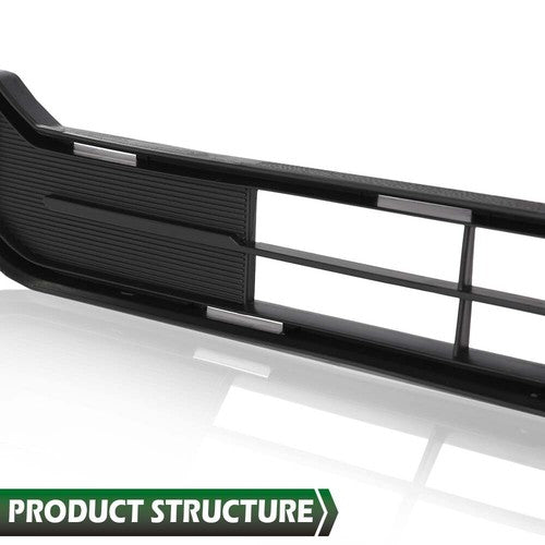 Solid Spare Front Bumper Lower Grill Grille Black Fit For 2014-2021 Toyota Tundra Pickup