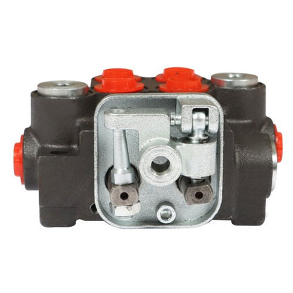 Solid Spare 2 Spool 11GPM Hydraulic Control Valve Double Acting 3600 PSI BSPP Port US
