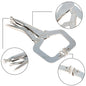 Solid Spare 10 pc 11" Swivel Pad Locking C-Clamp Locking Pliers Entrained Rotary Gasket US