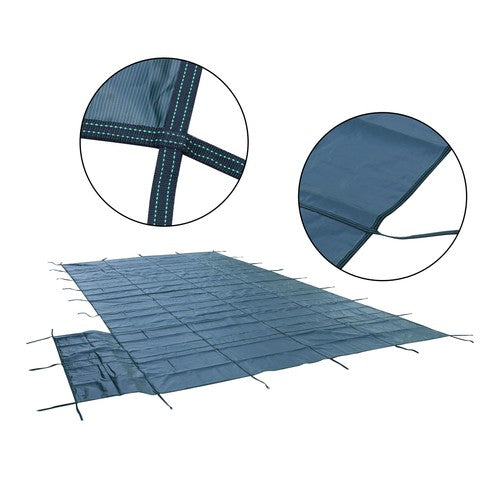 Solid Spare ? Inground Pool Safety Cover Fits 18 x 36ft With Right Steps Mesh Solid