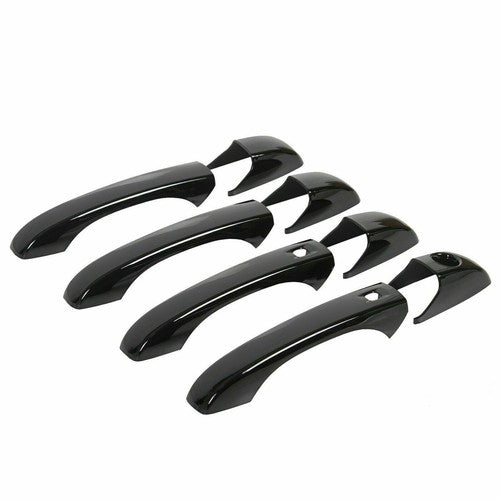 Solid Spare Glossy Black Door Handle Cover Set For Jeep Grand Cherokee/Dodge Durango 2011+