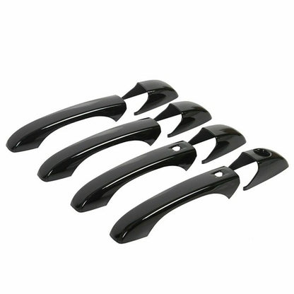 Solid Spare Glossy Black Door Handle Cover Set For Jeep Grand Cherokee/Dodge Durango 2011+