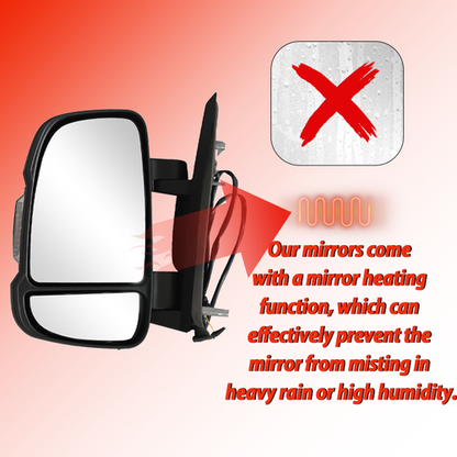 For 2014-2023 Ram ProMaster 1500 2500 3500 Door Mirror W/Temperature Sensor LH