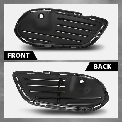 Solid Spare Front Bumper Insert Fog Light Cover Fit For 2015-2018 Mercedes Benz C-Class