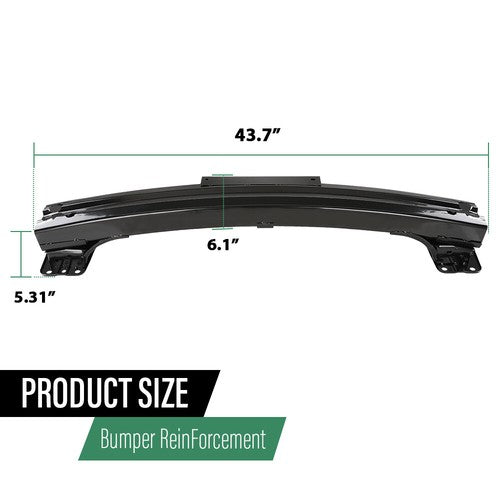 Solid Spare Rear Bumper Face Bar Reinforcement Steel Fit For 16-24 Honda Civic HO1106196