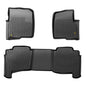 Solid Spare TPE Floor Mats Liners Fit For 2004-2008 Ford F-150 Super Crew Cab All Weather