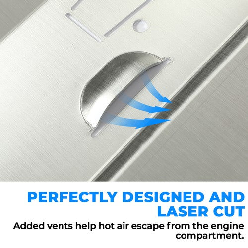 Solid Spare Aluminum Lower Skid Plate Silver Fit 96-03 04 05 06 07 08 Audi A4 S4 B5 B6 B7