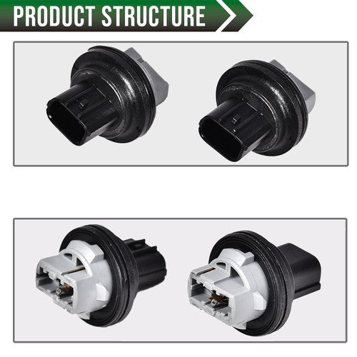 Solid Spare Pair Fit For 2013-2016 Dodge Dart Front Park Turn Signal Light /Lamp Socket
