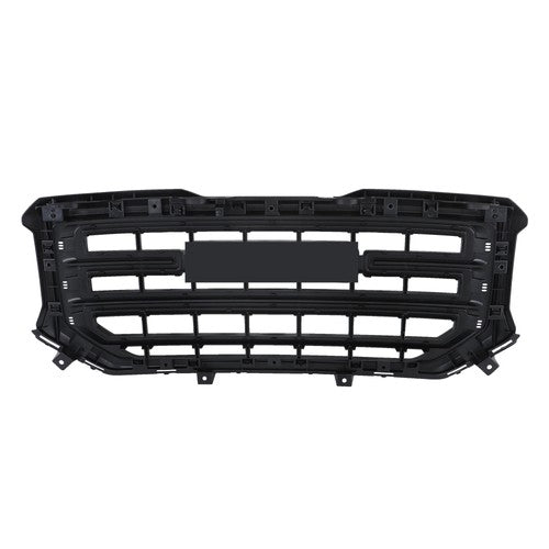 Solid Spare Fit For GMC Sierra 1500 2016 2017 2018 Gloss Black Plastic Front Bumper Grille
