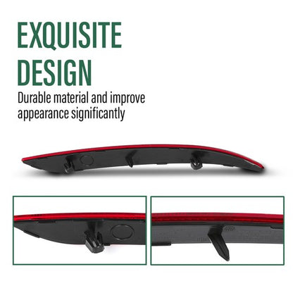 Solid Spare Rear Bumper Reflector Left Side Fit For Tesla Model 3 2017-2023 1077406-00-F