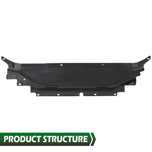 Solid Spare Fit For 13-18 Ford Fusion Upper Radiator Support Cover Sight Shield Black