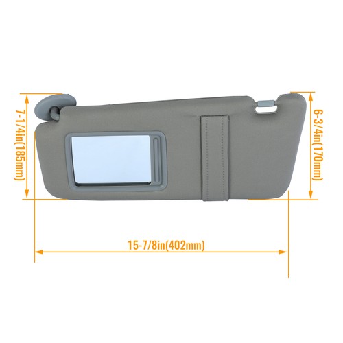 Solid Spare For Toyota Camry 2007-2011 08 09 With Sunroof Right Passenger Side Sun Visor