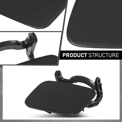 Solid Spare Fit For 08-12 Audi A4 B8 Front Bumper Headlight Washer Cover Cap Left&Right