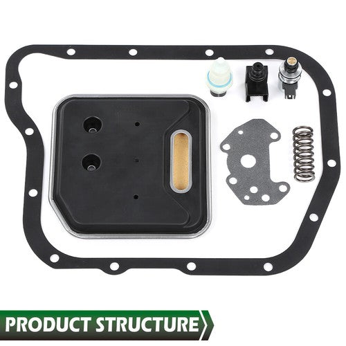 Solid Spare Fit For Dodge Ram 2000+ A518 46RE 48RE Transmission Filter Kit Solenoid &Sensor