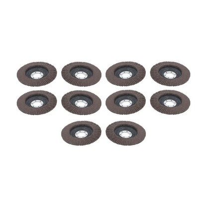 Solid Spare 10 pcs 4-1/2" Flap Sanding Disc 40 Grit 4.5 Grinding Wheels for Angle Grinder