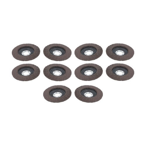 Solid Spare 10 pcs 4-1/2" Flap Sanding Disc 40 Grit 4.5 Grinding Wheels for Angle Grinder