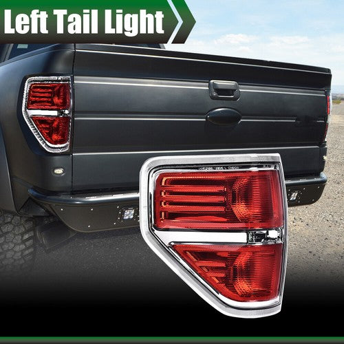 Solid Spare For Ford F150 F-150 Pickup 2009-2014 Left Driver Side Tail Light Brake Lamp